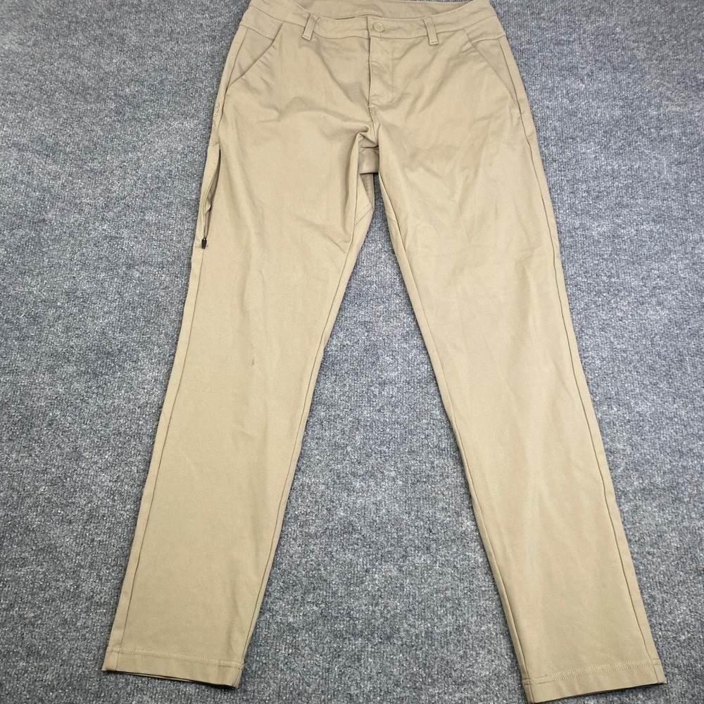 BYLT Premium Basics Everyday Pant Mens 33 Khaki Tan Stretch Chino Trousers